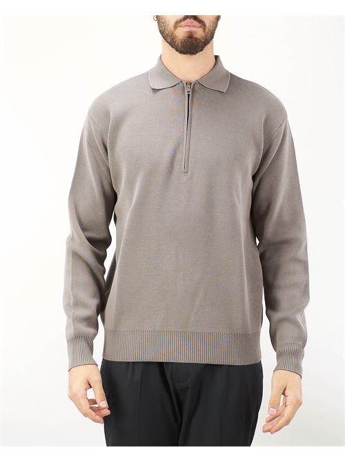 Knit polo shirt with zip Low Brand LOW BRAND | Sweater | L1MFW24256700N027